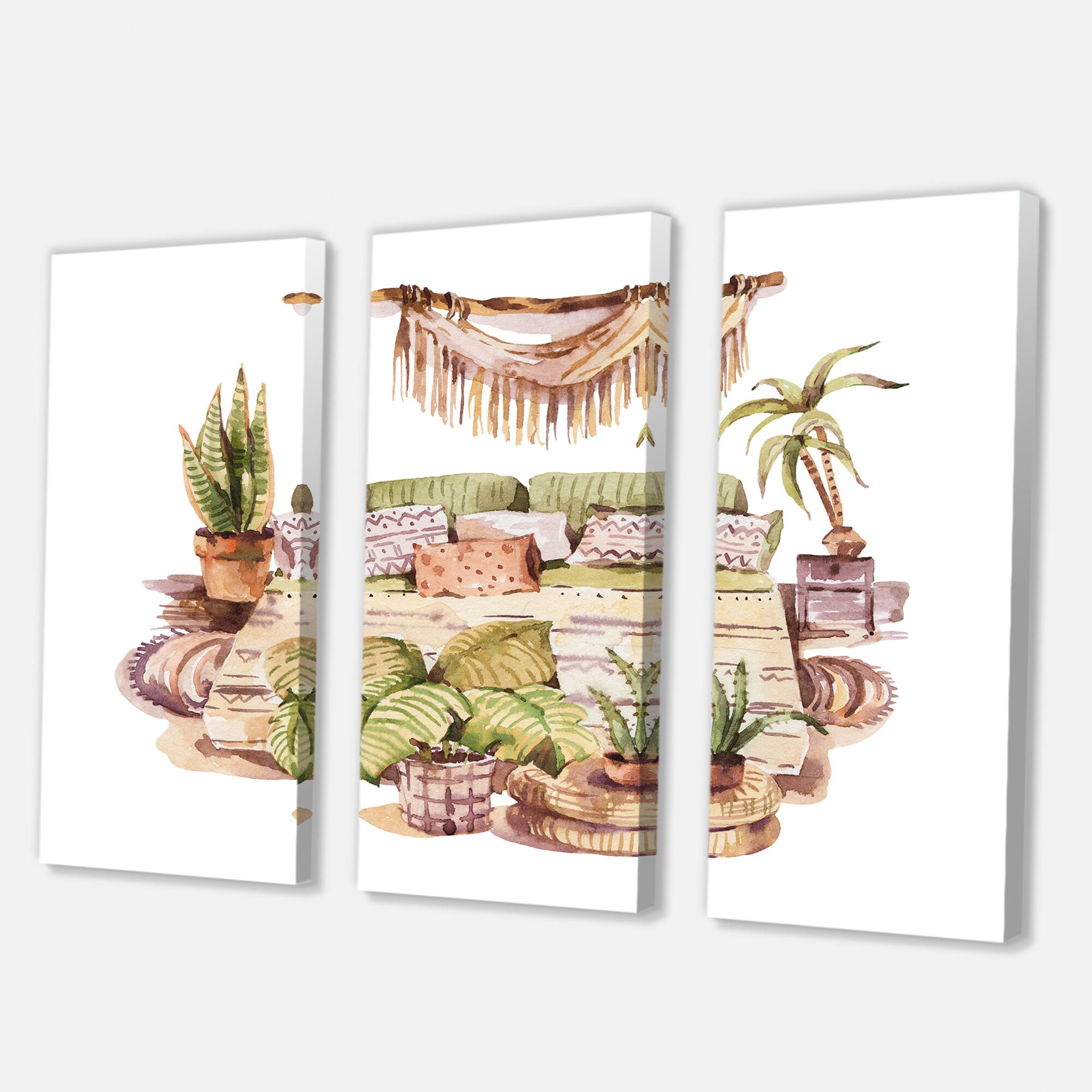Designart - Indoor House Plants Urban Jungle IV